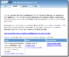 ASP.NET Web Site Administration Tool Secu